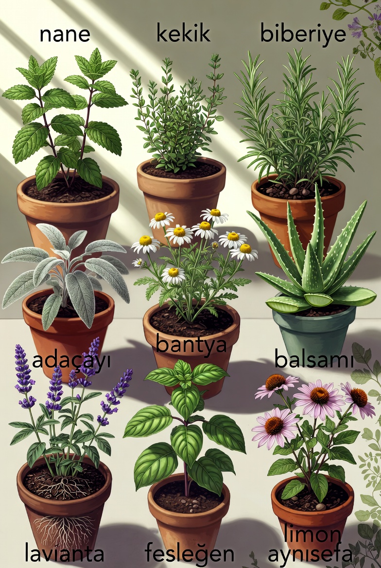 Saksıda Yetiştirilebilen Şifalı Bitkiler