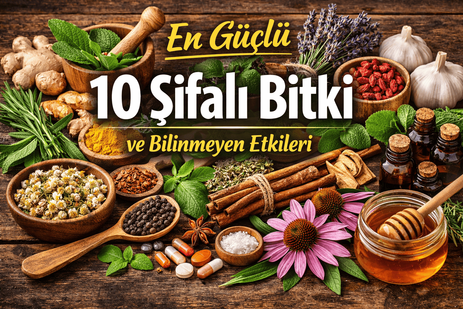 En Güçlü 10 Şifalı Bitki ve Bilinmeyen Etkileri