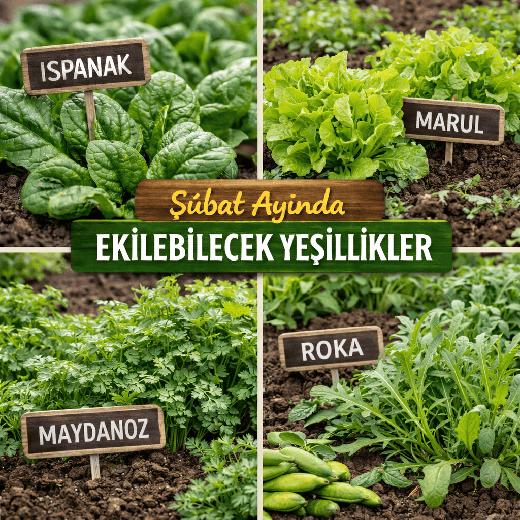 Şubat Ayında Ekilebilecek Yeşillikler